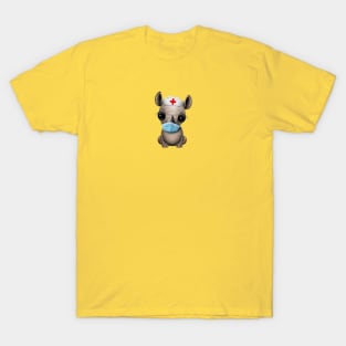 Cute Baby Rhino Nurse T-Shirt